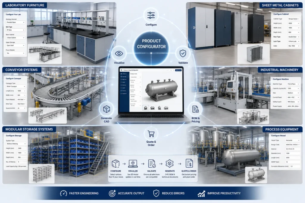 Industries benefiting from Product Configurator solutions