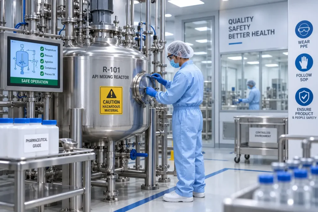 3D safety training animation for pharmaceutical manufacturing