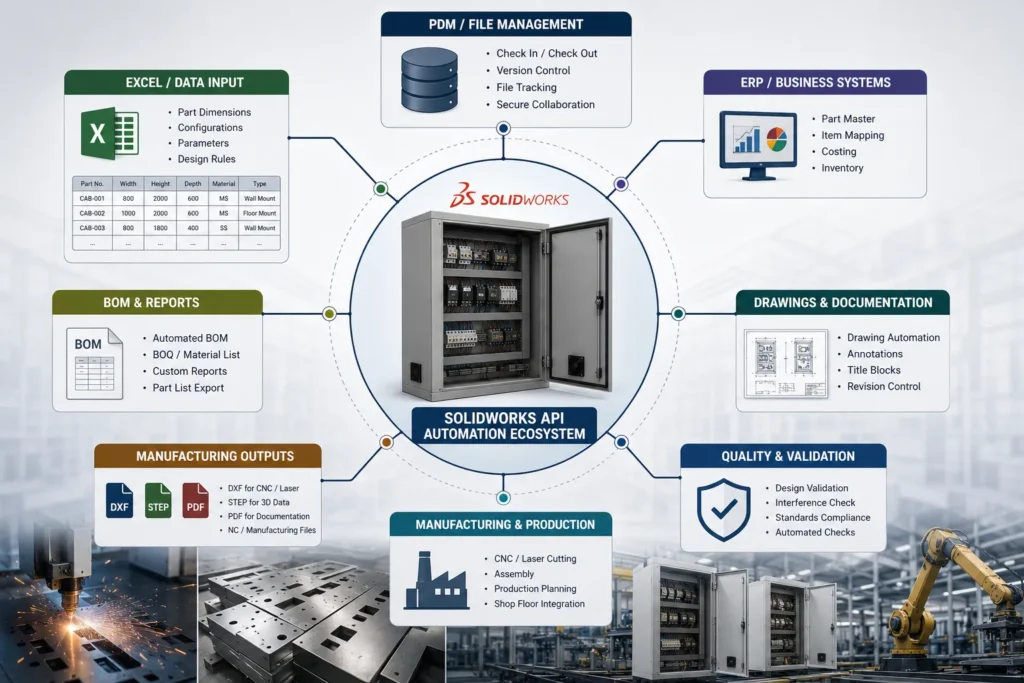 SolidWorks API Automation and Engineering Systems Integration