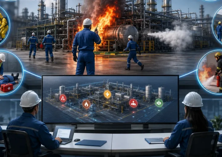 Emergency Response Training using 3D Safety Animation for industrial workforce safety