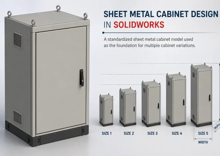 Sheet metal cabinet design in SolidWorks