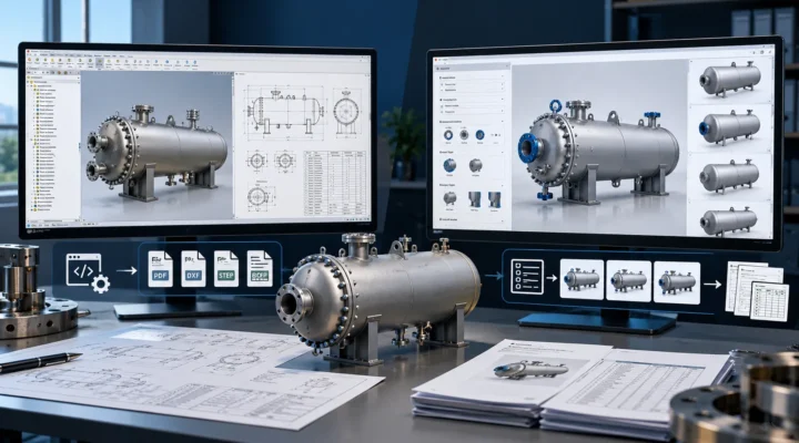 Pressure vessel CAD automation using SolidWorks API Automation and rule-based product configuration