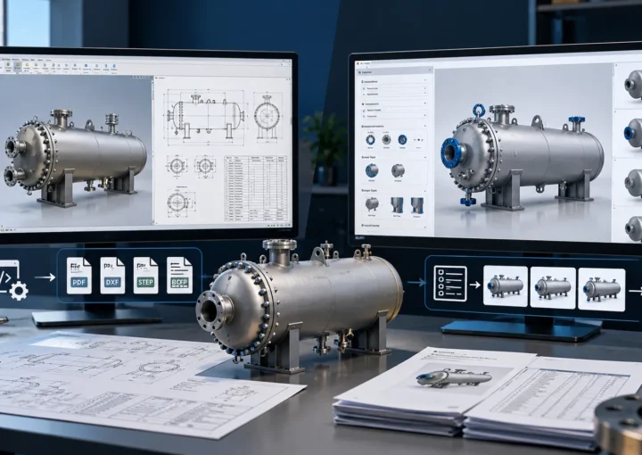 Pressure vessel CAD automation using SolidWorks API Automation and rule-based product configuration